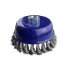 Щетка чашечная для УШМ 65 мм,2,5", витая,"Maximum" MX 17757