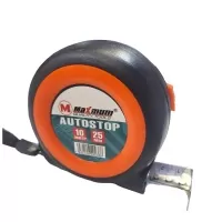 Рулетка измерительная с трещоточным фиксатором, 10 м * 25 мм, М-108, «Maximum» (2804)